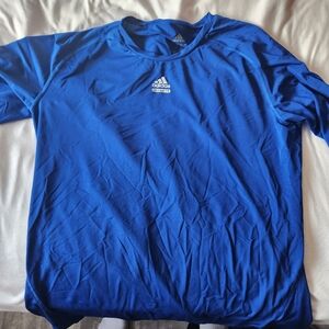 Adidas Men's Blue Compression Shirt